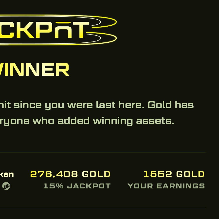MoonCat (@mooncat2878) on Twitter photo Another JP and another win, this time it's <a href="/CryptoValleys/">Crypto Valleys|Blast</a> $YIELD
813 & 1552 Blast Gold added to the chest! Hoarding like a dragon and crazy about that shiny Gold
Also bought the dip with size as we get a lot of more $YIELD farming this month, so can set up new farms Another JP and another win, this time it's <a href="/CryptoValleys/">Crypto Valleys|Blast</a> $YIELD
813 & 1552 Blast Gold added to the chest! Hoarding like a dragon and crazy about that shiny Gold
Also bought the dip with size as we get a lot of more $YIELD farming this month, so can set up new farms