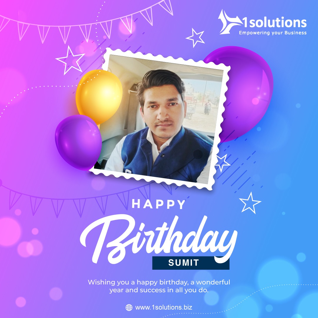 🎉📷 Happy Birthday, Sumit🎂✨

Wishing you a happy birthday, a wonderful year, and success in all you do.🥳🎂🎈

#happybirthday #birthdayboy #birthdaywishes #birthdaycake #birthdayparty #1solutions