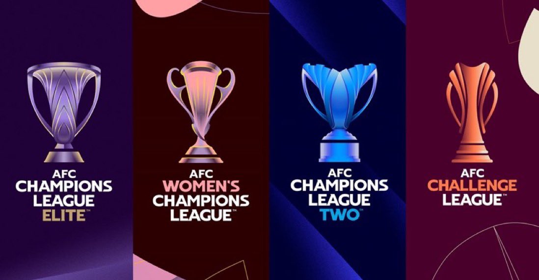🚨 هويات البطولات الجديدة :

دوري النخبة الآسيوية
دوري أبطال آسيا 2
التحدي الآسيوي 
دوري السيدات