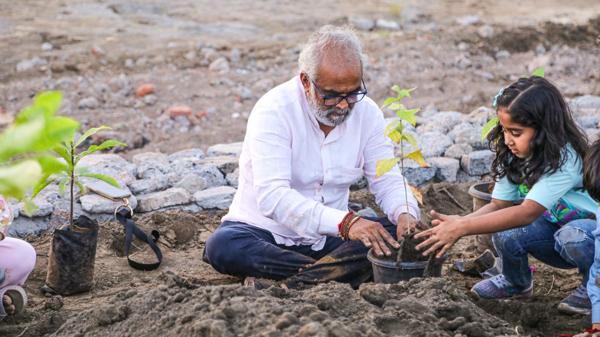 वृक्षारोपणं महादानम् । (Vriksharopanam Mahadanam) - Planting a tree is a great gift.

Big smiles and a small sapling - celebrating #loveatreeday with a vision of more greens! Protecting plant health is crucial, and it starts with education. Let's nurture a love for nature in our