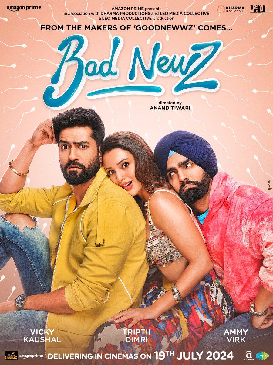 #VickyKaushal is celebrating his birthday today and good luck for his upcoming movie #BadNewz.

Also features #TriptiDimri and #AmmyVirk.

19th July 2024 release in cinemas!!

#HappyBirthdayVickyKaushal