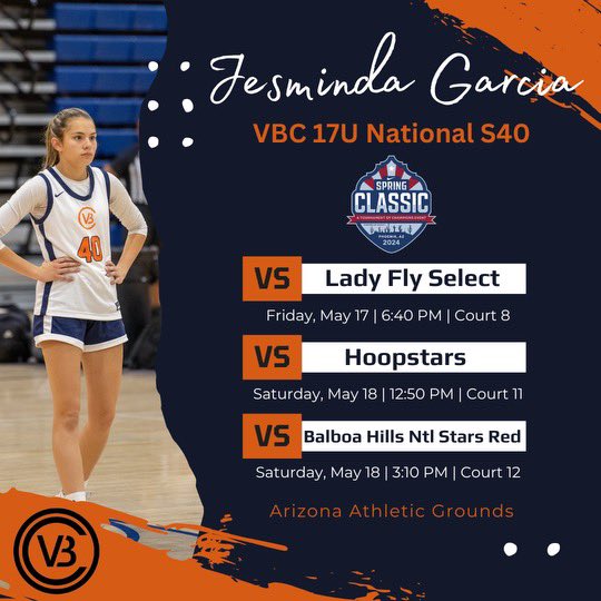 Jesminda Garcia (@jesminda2026) on Twitter photo My schedule for this weekend <a href="/niketoc/">Nike Tournament of Champions</a> Spring Classic with <a href="/ValleyBballClub/">Valley Basketball Club (AZ)</a> My schedule for this weekend <a href="/niketoc/">Nike Tournament of Champions</a> Spring Classic with <a href="/ValleyBballClub/">Valley Basketball Club (AZ)</a>