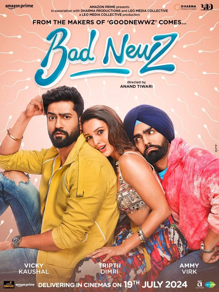 #VickyKaushal is celebrating his birthday today and good luck for his upcoming movie #BadNewz.

Also features #TriptiiDimri and #AmmyVirk.

19th July 2024 release in cinemas!!

#HappyBirthdayVickyKaushal 
#triptidimri 
#HappyBirthday