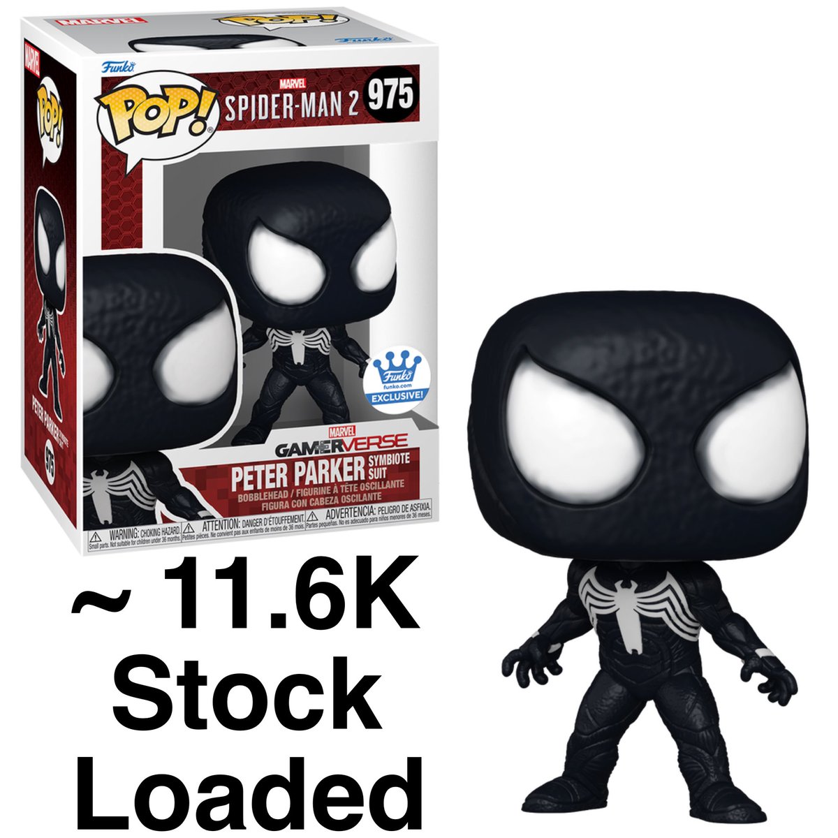 11.6K quantities are loaded for Funko exclusive Peter Parker (Symbiote Suit)! Stock may change. No release date yet. #Ad #SpiderMan #Marvel . distracker.info/3UHyIzO . Credit Soup. #Funko #FunkoPop #FunkoPopVinyl #Pop #PopVinyl #Collectibles #Collectible #FunkoCollector
