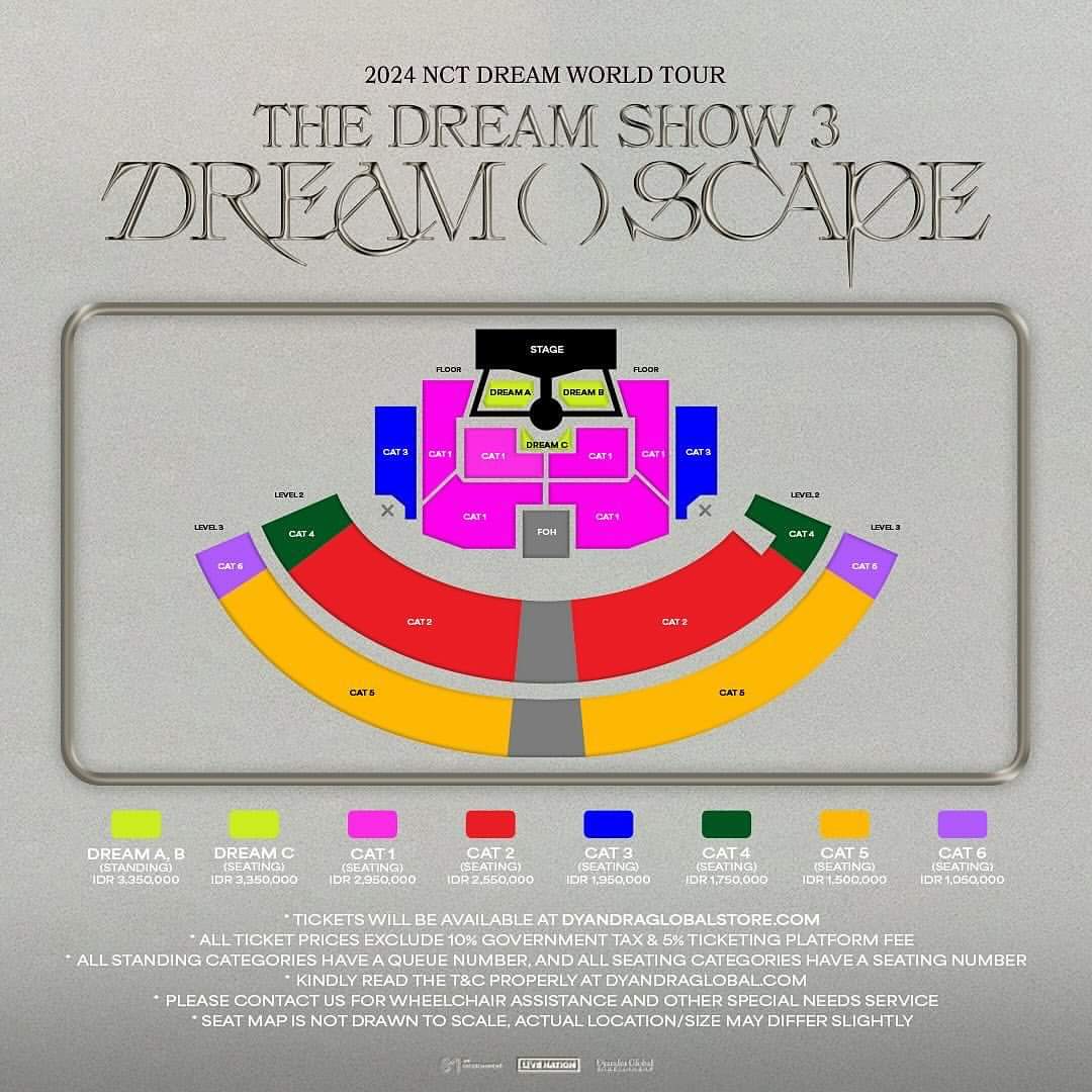 NCT DREAM WORLD TOUR <THE DREAM SHOW  JAKARTA (GBK STADIUM 🏟)

DREAM A tickets 🎫✅️
Legit 💯, budget friendly ✅️

 Dm for more info 🙏📩

 #NCTDREAM #THEDREAMSHOW3 #NCTDREAM_THEDREAMSHOW3 #NCTDREAM_WORLDTOUR #NCTDREAM_THEDREAMSHOW3_JAKARTA #THEDREAMSHOW3INJKT #TDS3INJAKARTA