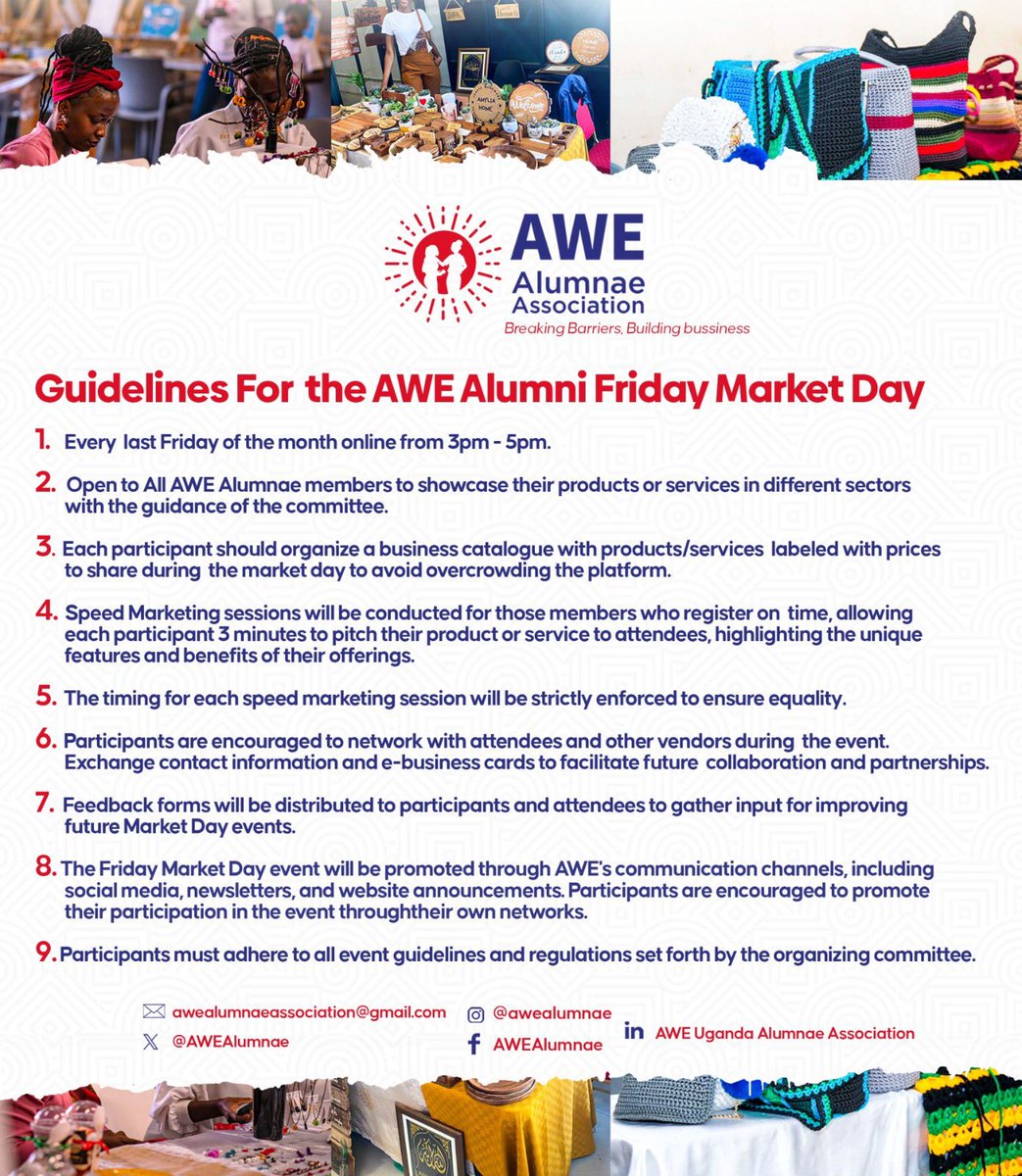 #DYK we have just 15 DaYs left to the most exciting virtual market day connecting innovative minds with angel investors?
Now is the time to polish your speed marketing💃🏼
#AWETunda #MarketDay #InvestorAngels #Womenenterprenuers