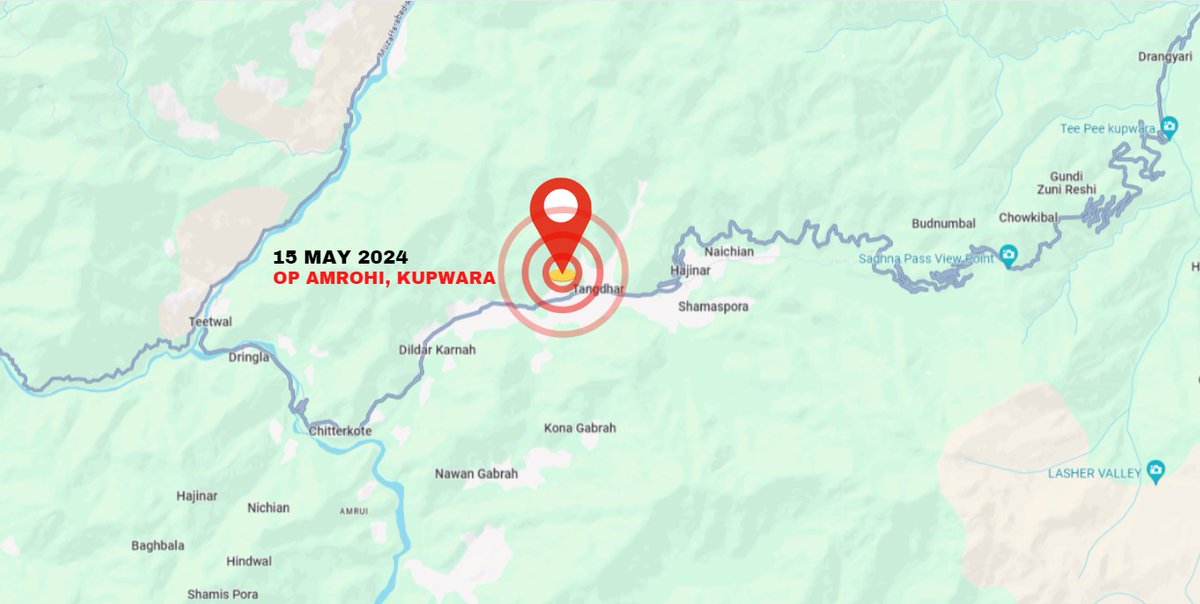 OP AMROHI, Tangdhar, #Kupwara On specific intelligence input, a Joint Search Operation was launched by #IndianArmy & @JmuKmrPolice in general area Amrohi, Tangdhar, Kupwara on 15 May 24. During search, 02xPistols, ammunition and other war-like stores have been recovered.
