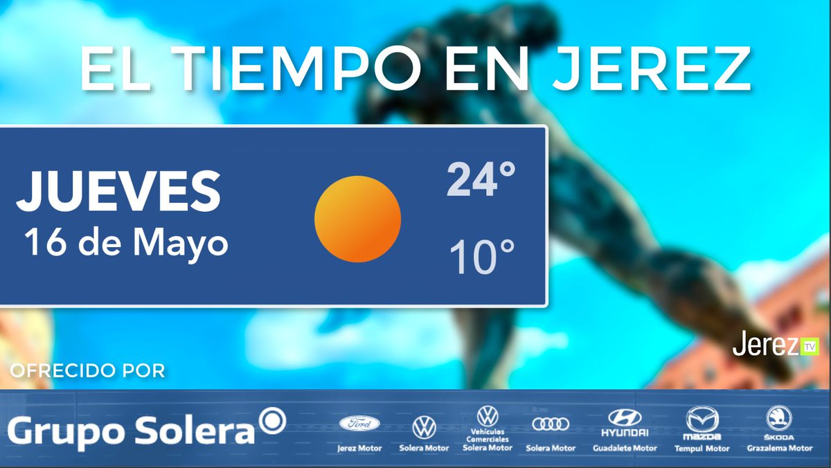 ⛅️ ¡Buenos días!!! Este jueves en Jerez tendremos: ➡️ El nuevo Volkswagen T-Roc que puedes encontrar en @soleramotorvw te ofrece el tiempo en Jerez 👉 Encuentra tu coche de ocasión en @buscatucoche_com #FelizSemana #eltiempo #JerezTV #JerezTelevisión #TROC #FelizJueves