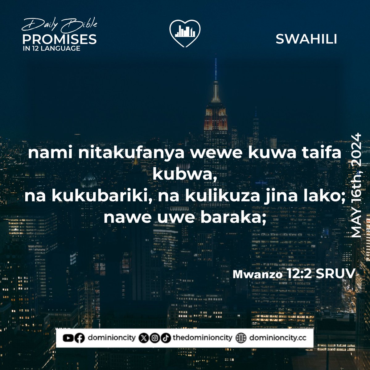 If you believe, type “AMEN”!

SET 2 of 3 | DAILY BIBLE PROMISES IN 12 LANGUAGES | MAY 16TH 2024 | LIKE, FOLLOW & SHARE

#Bible #GodsWord #trendingnow #Biblepromises #trendingreels #hope #love #faith #GoodNews #NewsUpdate