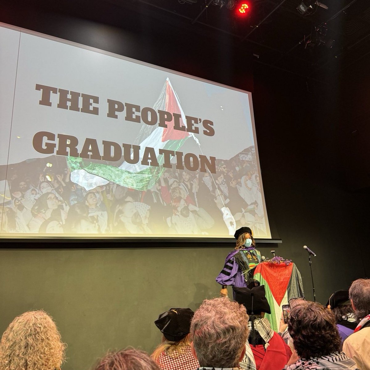 this nakba day I spoke at the peoples graduation about arcs and bends. now is the time to find your role in bending the arc of this moral universe toward justice. struggle together, stay dangerous, and do not stop until liberation. may we see a free Palestine within our lifetime