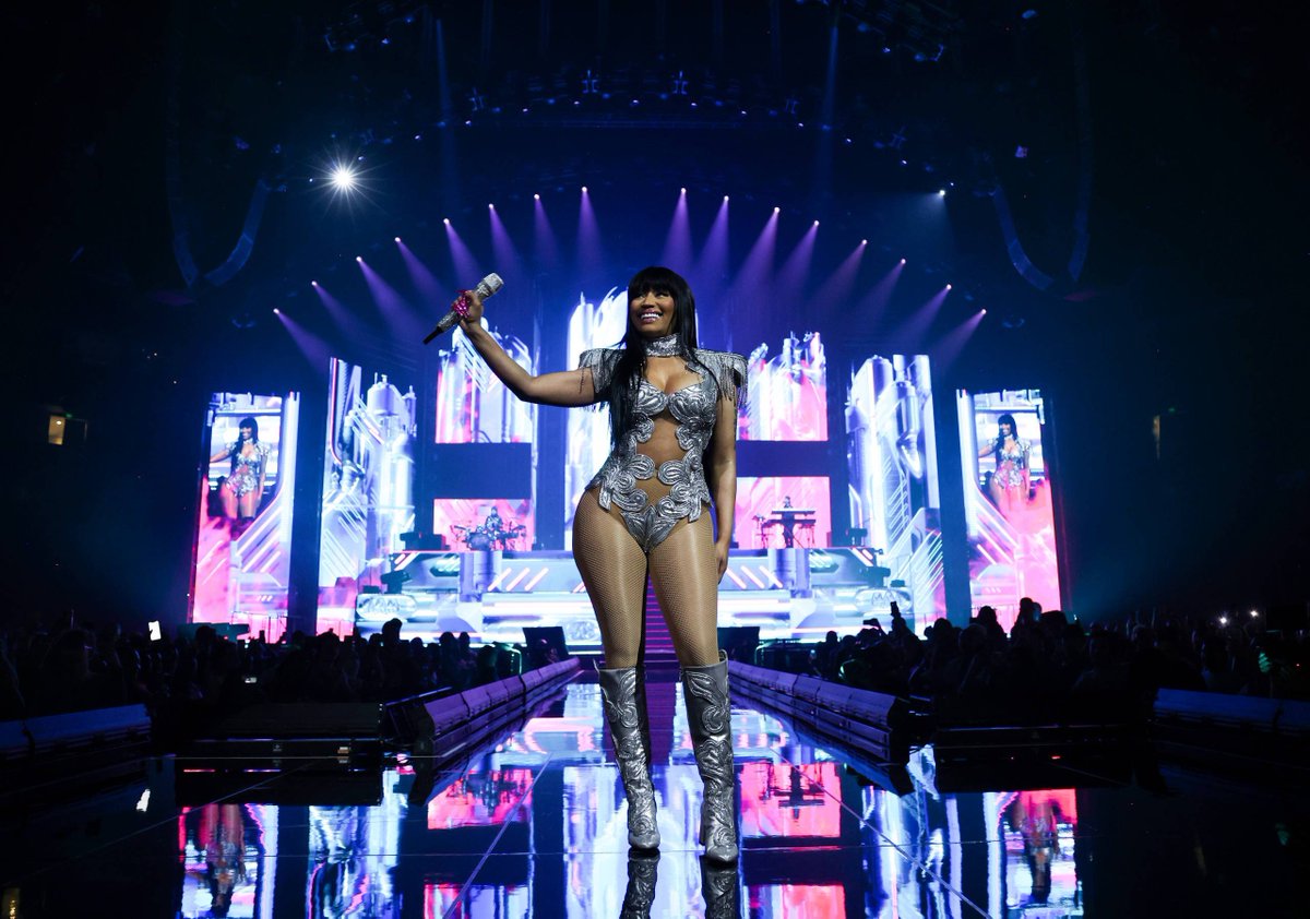 With $67 million, the most ever earned by a female rapper, Nicki Minaj's Pink Friday 2 tour is now in the Top 10 highest-grossing tours in rapper history. 

Out of the Top 10, she is the only woman.