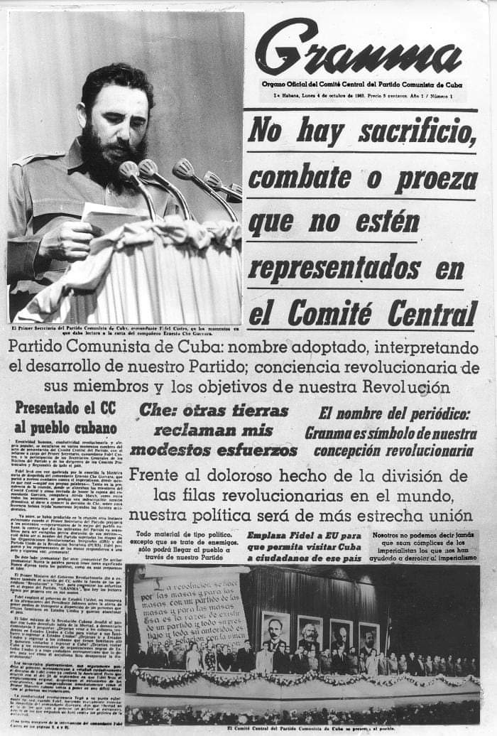 16 de Mayo de 1938: Con una tirada inicial de ocho mil ejemplares, sale a la luz el primer número del periódico Noticias de Hoy, En octubre de 1965 este periódico se fusiona con el diario Revolución para dar paso a Granma, órgano del Partido Comunista de Cuba #CubaEsCultura