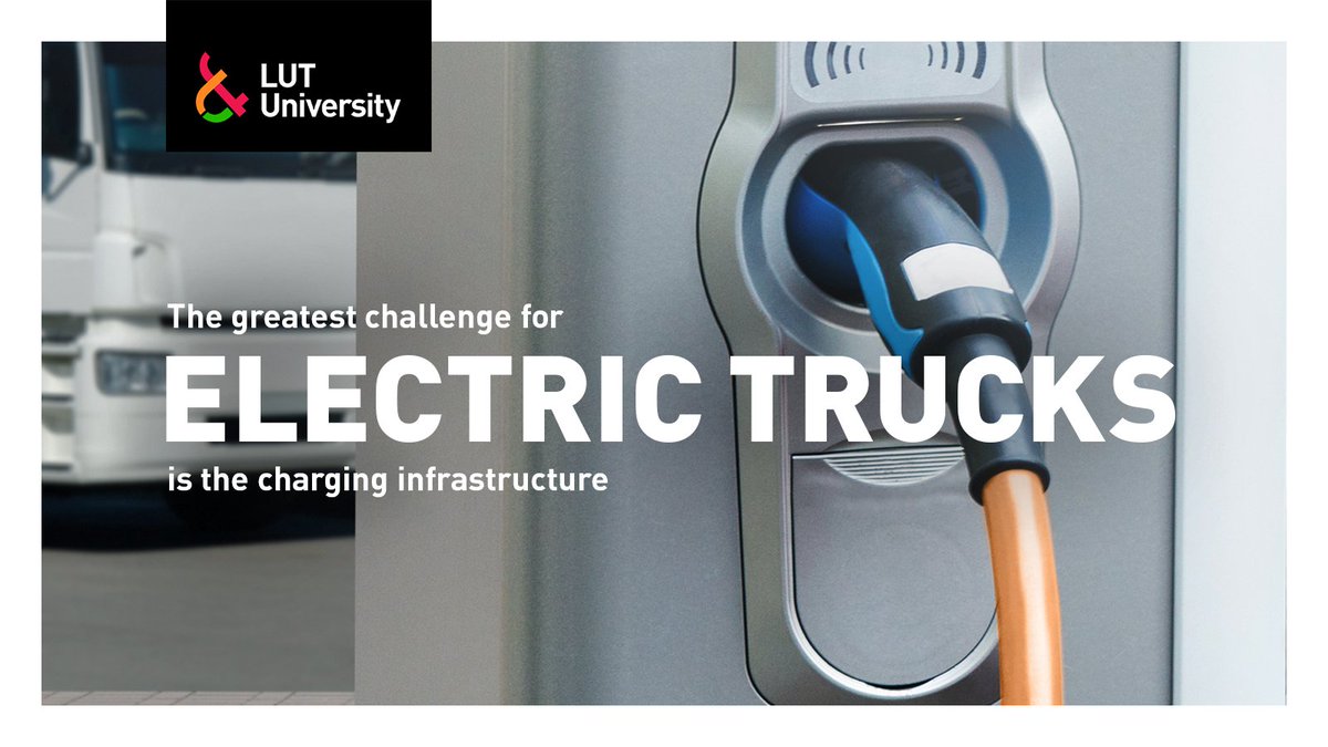 Electric trucks will become mainstream within five years. 🚚⚡ The most important obstacle is no longer battery technology but an insufficient charging infrastructure. ➔ Read about the electrification of heavy-duty vehicles: lut.fi/en/articles/fi… #electrictransport #EMRC