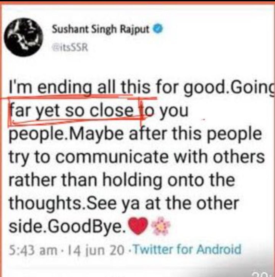 Dekho @PMOIndia ji n @Copsview Sir hum log chorr ko pakar liya.Sushant ws killed8midnight n how comes he cn write ths OMG..! Kaisa wala chorr log heh Yarr hasi bi arahi hai 🤣 CBI SSR Ko Insaaf Do #ArrestRheaChakraborty #JusticeForSushantSinghRajput #BoycottBollywoodcompletely