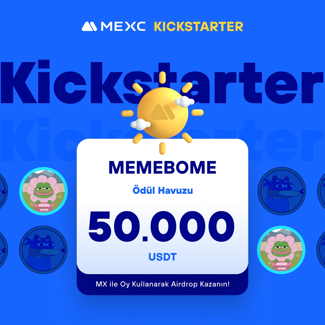 🚀 #MEXCKickstarter - <a href="/MEME_BOME/">MEMEBOME</a> #MEMEBOME Projesi için Oy Kullanın, 50.000 $USDT Airdrop Kazanın!

🗳️ Oylama Tarihi: 16 Mayıs 2024 12.00 - 17 Mayıs 2024 11.50

📌 Ayrıntılar: mexctr.info/3K3Ge3e

#MEXCTürkiye #MXToken #MX #BTC