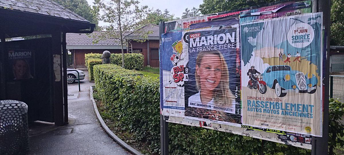 Nos militants de la 3ème circonscription de l’Ain ne relâchent pas leur efforts !

Les affiches de la France fière s’affichent de partout dans nos villes ! 🔥🔥

🗳️Le 9 juin, un seul tour, un seul vote, Marion ! 💪🇫🇷

#VotezMarion #Européennes2024