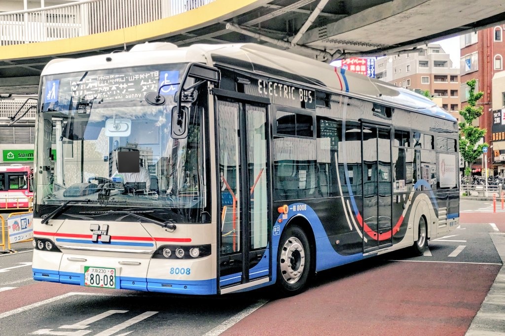 阪急バス 新車 8008／茨木 BYD K8-2.0 今月10日から走り始めました