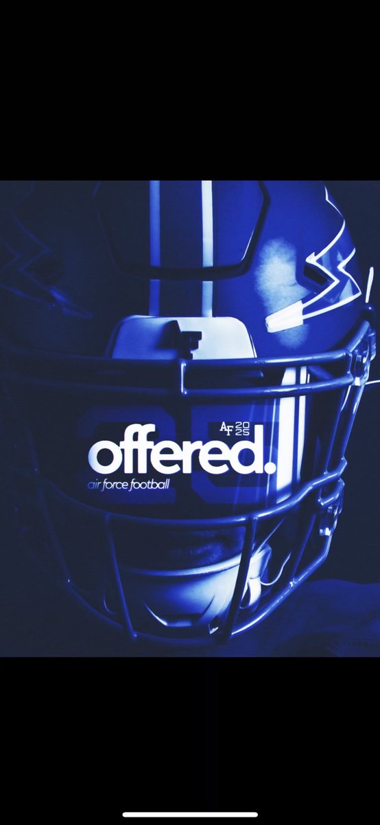 Extremely grateful to receive an offer from @AF_Football. Thank you to @CoachStubbs @CoachLobotzke @coachtcalhoun and the Air Force Academy staff for this amazing opportunity. I also want to thank my high school coaches, especially Coach Mazi. #FlyFightWin⚡️🏈