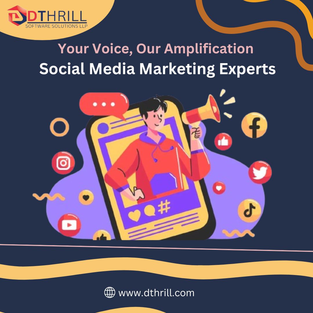 At DThrill Software Solutions, we turn your ideas into impactful social media campaigns. Trust our marketing experts to amplify your brand's voice. Let's make your message heard! 
#socialmediamarketing #digitalmarketing #socialmedia #dthrill #developersthrill #navisangavi #pune