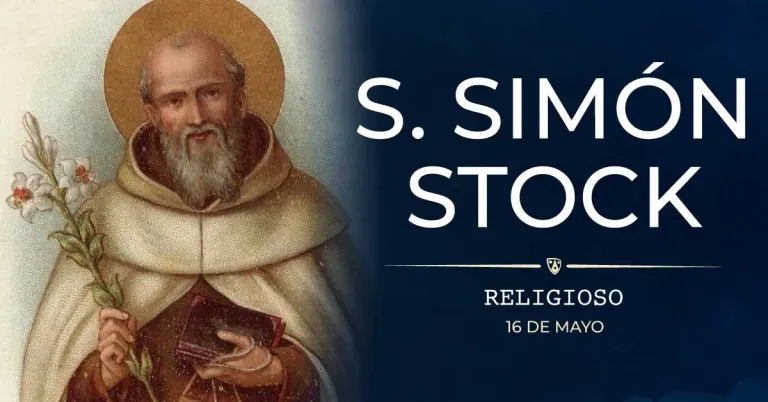 SANTORAL misionmas.wpcomstaging.com/santo-del-dia-… 
Simón Stock #santodeldia #elecodesuvoz