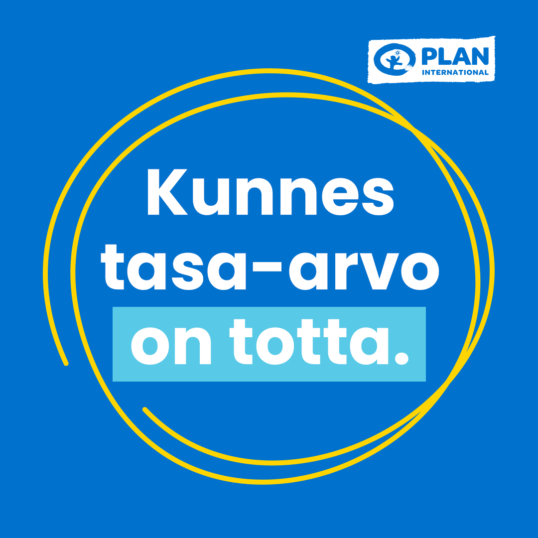 Me emme luovuta ennen kuin tasa-arvo on totta 💙

Haluamme maailman, jossa jokainen lapsi voi käydä koulua, elää turvassa ja tavoitella unelmiaan. Tämä tulevaisuus ei voi toteutua ilman tyttöjen oikeuksien edistämistä.

Samaa mieltä? Re-postaa ja näytä tukesi ✊🏾✊🏼✊🏽