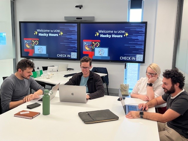 marijka batterham (@marijkajb) on Twitter photo Today we had our first UOW Hacky Hour, hosted by <a href="/dezeraecox/">Dr Dezerae Cox</a> <a href="/MolHorizons/">Molecular Horizons @ UOW</a> and <a href="/TweetsbyLC/">Laura Cartwright</a> <a href="/uowniasra/">UOW NIASRA</a> we had a great mix of R and Python users from across campus. UOW Hacky Hours will happen every fortnight join us next time, Thurs 30th May 130-330pm 42.301 Today we had our first UOW Hacky Hour, hosted by <a href="/dezeraecox/">Dr Dezerae Cox</a> <a href="/MolHorizons/">Molecular Horizons @ UOW</a> and <a href="/TweetsbyLC/">Laura Cartwright</a> <a href="/uowniasra/">UOW NIASRA</a> we had a great mix of R and Python users from across campus. UOW Hacky Hours will happen every fortnight join us next time, Thurs 30th May 130-330pm 42.301