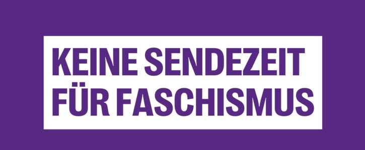 Auch kein Bock auf #Faschisten im ÖRR? Unterzeichne auch DU die #Petition, um die Ausstrahlung von 
menschenverachtendem Material zu unterbinden.

weact.campact.de/petitions/kein…