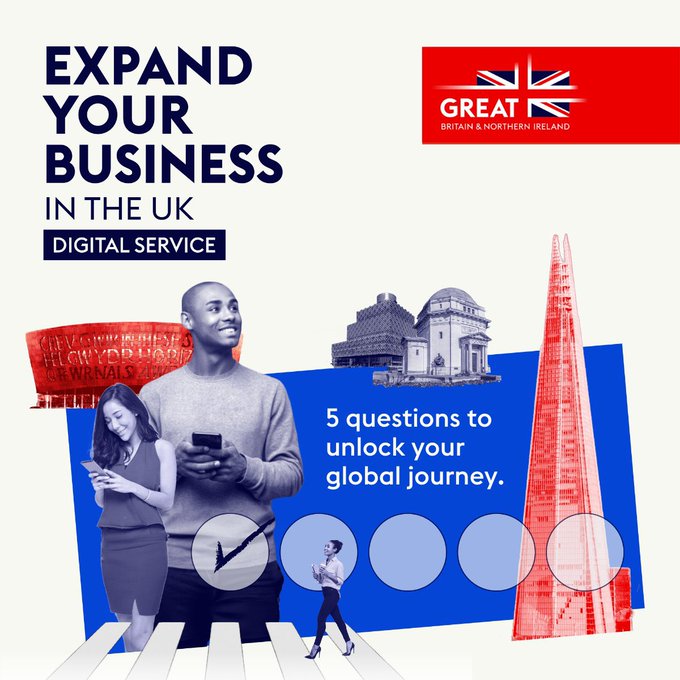 Looking to expand your business in the 🇬🇧? In just 5 simple steps, get access to a bespoke package of information to get you started. Head to our new #digital service 'Expand Your #Business in the #UK' ⤵️ great.gov.uk/international/