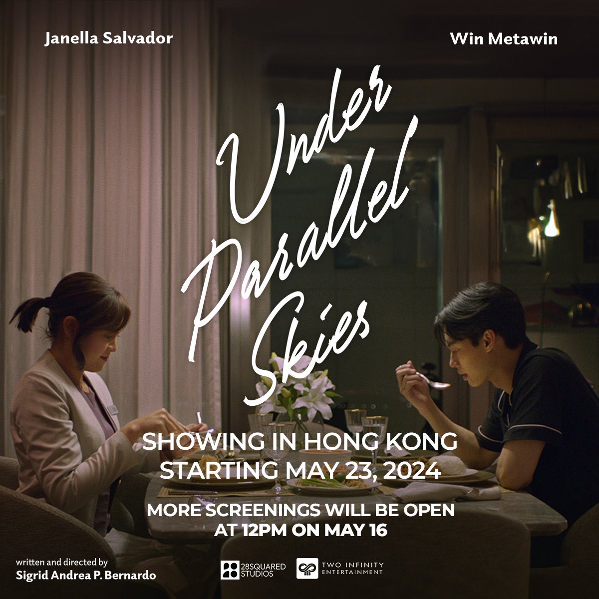HONG KONG MOVIE FANS 🇭🇰 More screenings for 'Under Parallel Skies' have been added.➕🎥 Tickets are now available for purchase at 📌goldenscene.com showing in Hong Kong starting 🗓️May 23, 2024 📍At Golden Scene Cinema #UnderParallelSkies #รักใต้ฟ้าคู่ขนาน
