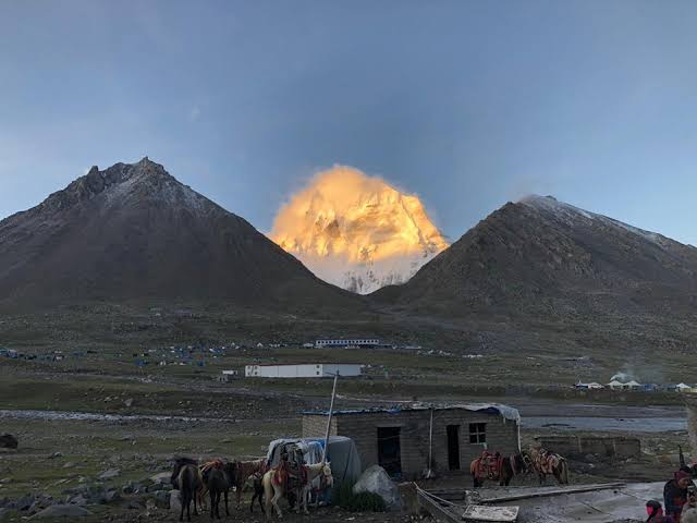 Mount Kailash, the cosmic axis of the Universe. Kangri Karchhak, the Tibetan Kailasa Purana, says it as the center of the whole universe.