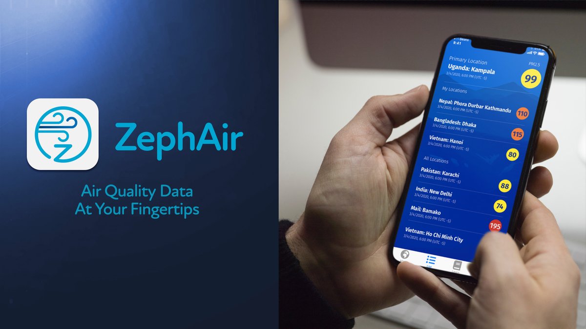 Hey friends, Did you know Air pollution is considered the fourth major cause of premature death globally?. It might sound unbelievable, but by using the ZephAir app, you can be proactive in monitoring air quality on a global scale and stay well-informed. 1/2
