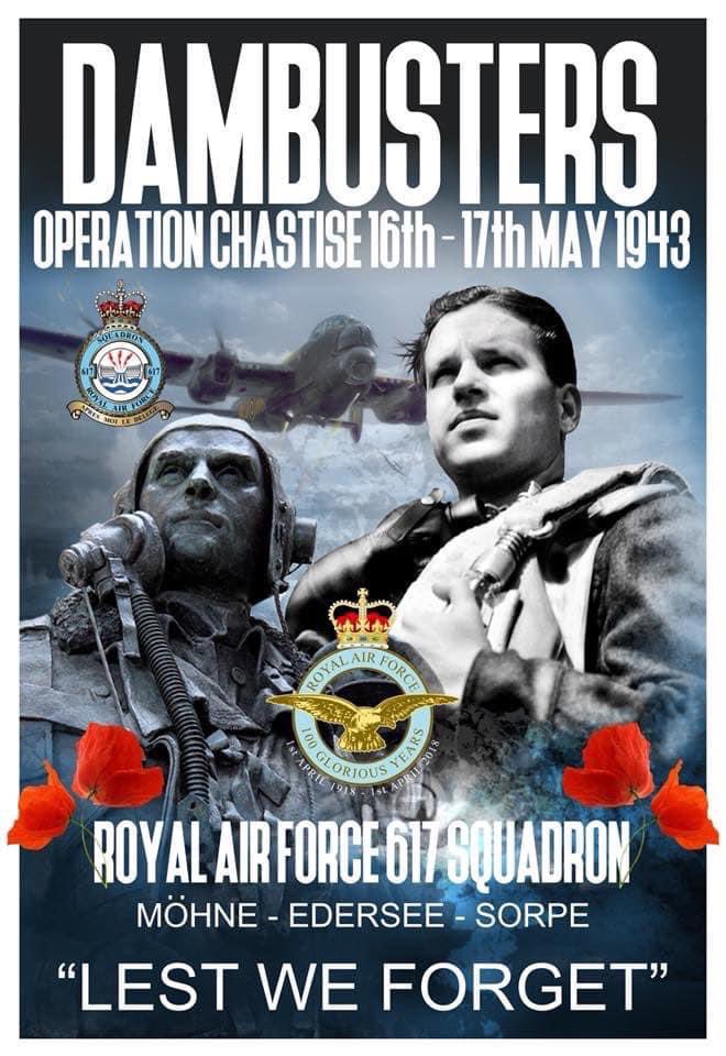 #OnThisDay 1943 DAMBUSTERS - Britains Bravest heroes! 🇬🇧 #RoyalAirForce #RAF #Dambusters