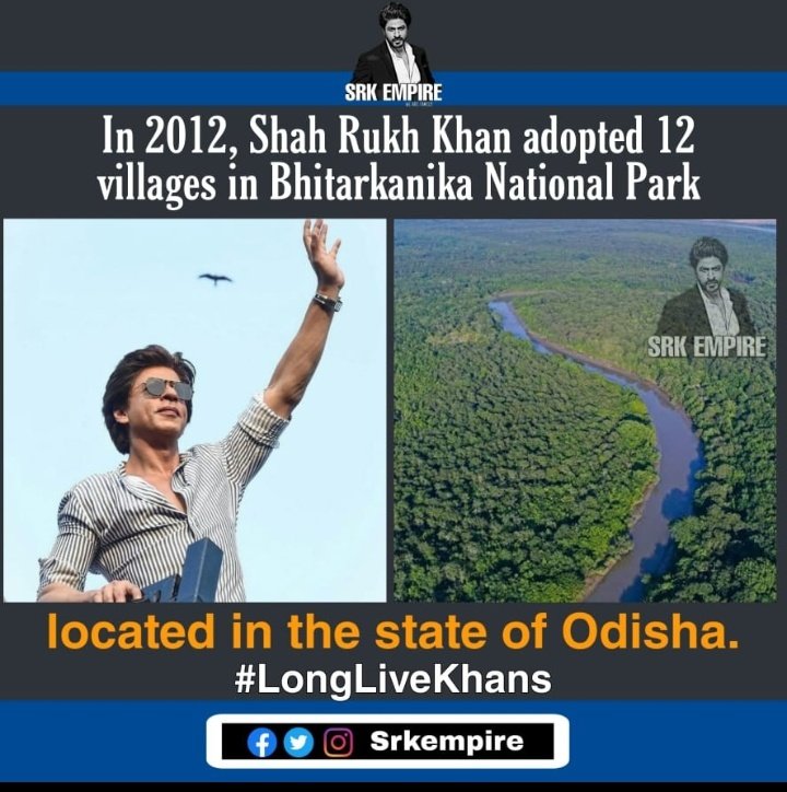 In the year 2012, Shah Rukh Khan adopted 12 villages during NDTV's show Greenathon Campaign.