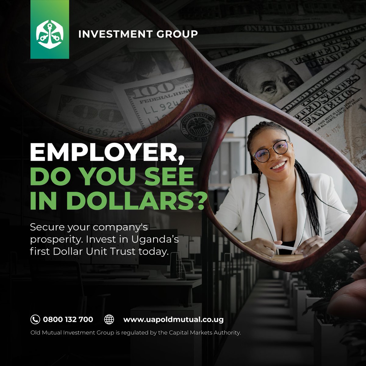 Employers, empower your team with smart investment opportunities. Encourage them to invest in the Dollar Unit Trust Fund for tax-efficient returns and portfolio diversification. Click on: uapoldmutual.co.ug/personal/save-…, to learn more. #TutambuleFfena