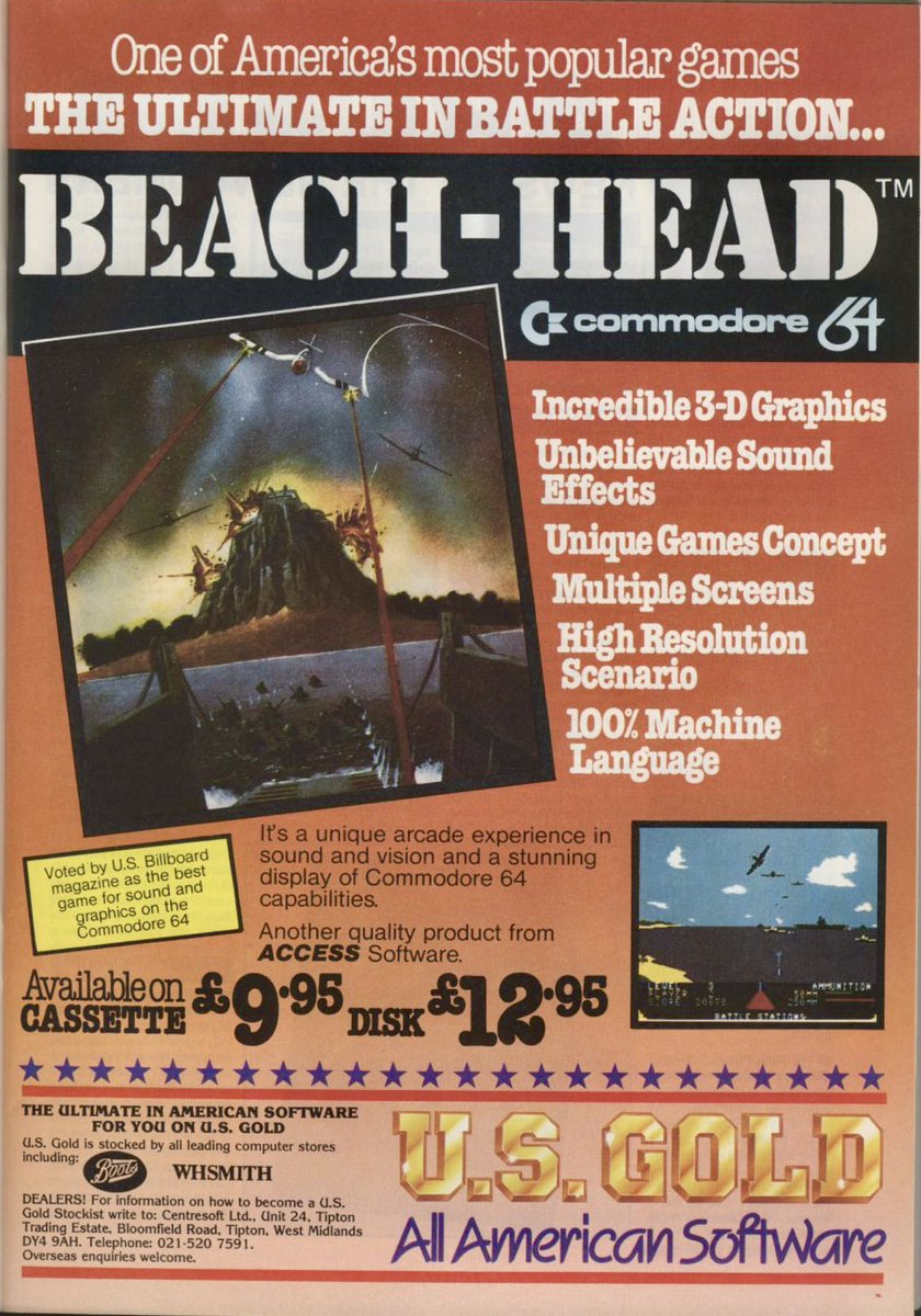 40 years ago this month:
BEACH HEAD from Access / U.S. Gold

A fabulous game that’s still challenging and fun to play 40 years on.

#Commodore64 #C64
FREEZE64.com