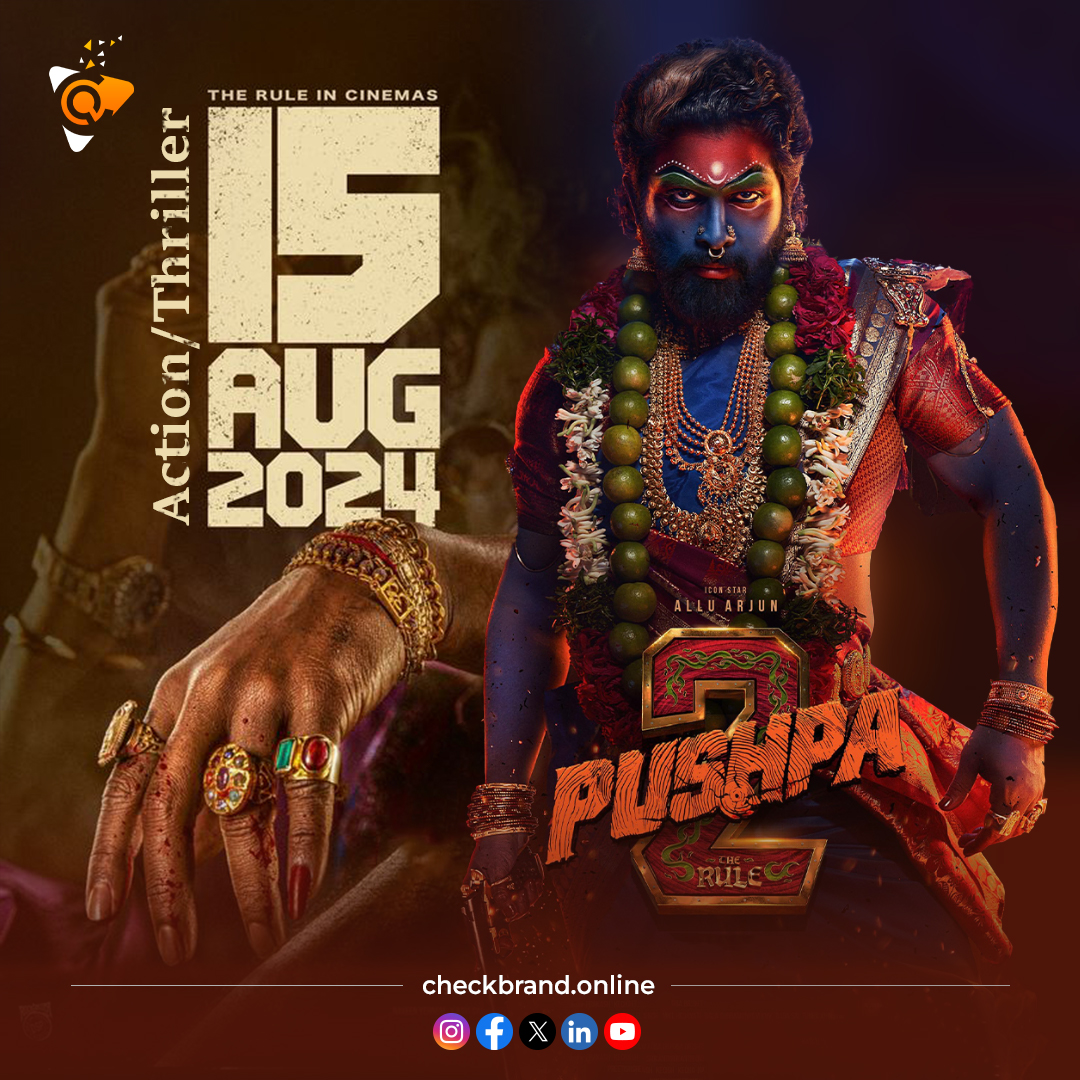 Pushpa 2: The Rule - A new chapter of action and thrill in 2024, coming soon!

#Checkbrand #Pushpa2 #TheRule #ActionThriller #MovieRelease