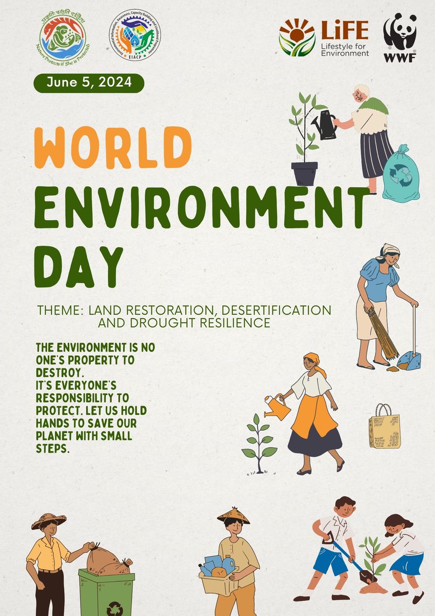 As residents of the planet Earth, we are all obligated to do everything in our ability to keep our environment clean and safe for us and future generations.

#WorldEnvironmentDay #environment #ChooseLiFE #MissionLiFE #drought #restoration #desertification #nature #conservation