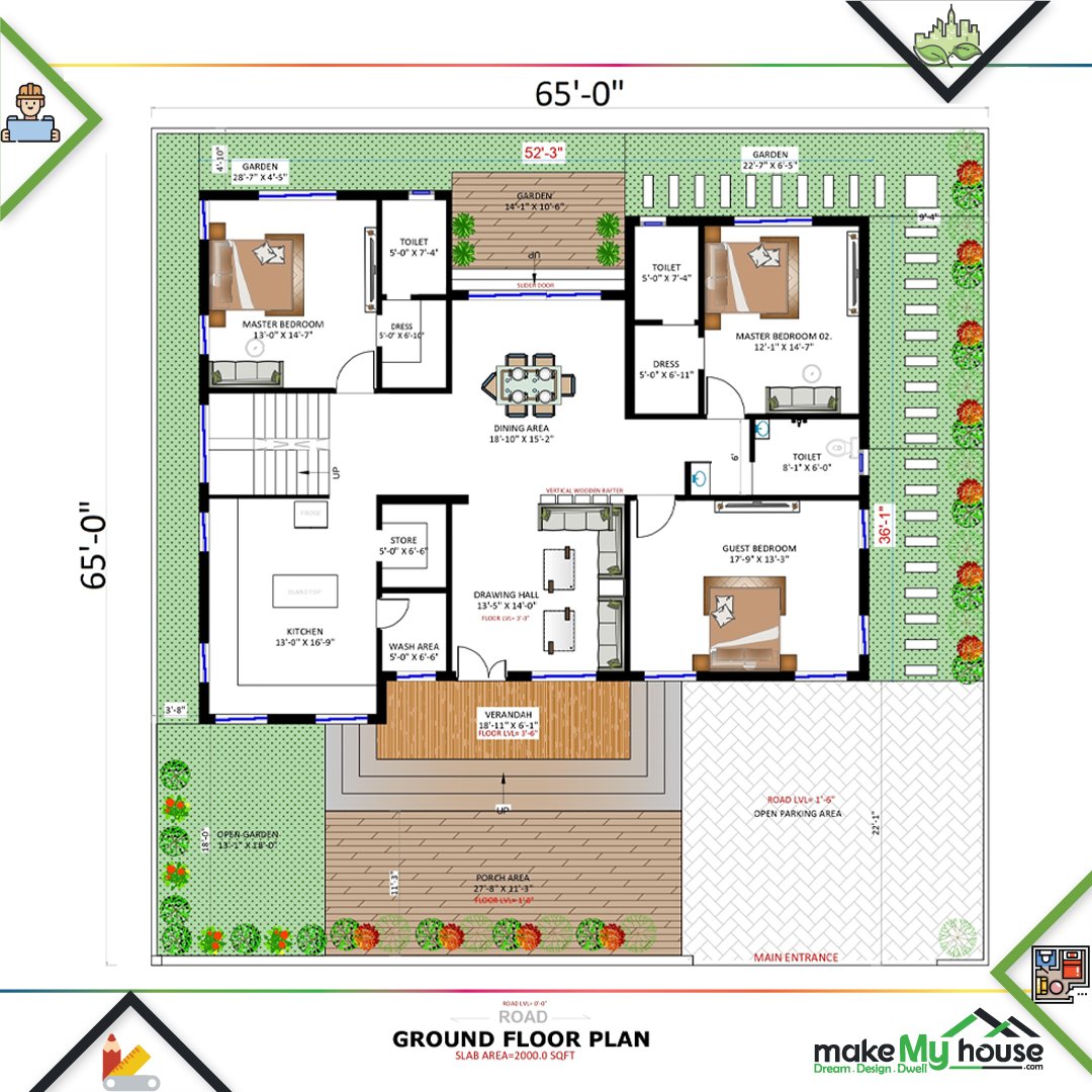 Our Professional Architectural Services- 65x65 Ground Floor Plan Design 🏠🤩

#homesweethome #housedesign #sketch #realestatephotography #layout #modern #newbuild #architektur #architecturestudent #architecturedesign #realestateagent #houseplans #arch #homeplan #luxury