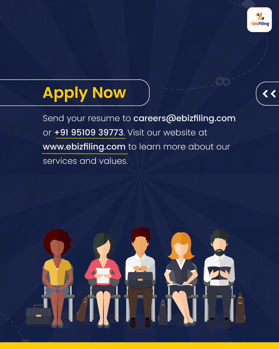 ebizfilingindia's tweet photo. π We're hiring HR & Admin Executives!πΌ
π£ Submit your resume π today at careers@ebizfiling.com |π +91 9510939773
#HiringNow #HRJobs #AdminJobs #ExecutiveRoles #ExecutiveJobs #JoinOurTeam #CareerOpportunity #JobOpening #ApplyNow #workwithus #jobalert #Ahmedabad #ebizfiling https://t.co/UgziauCp6B