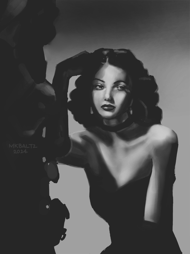 today's practice.  I wasn't able to get the likeness, but pretty happy with how it turned out