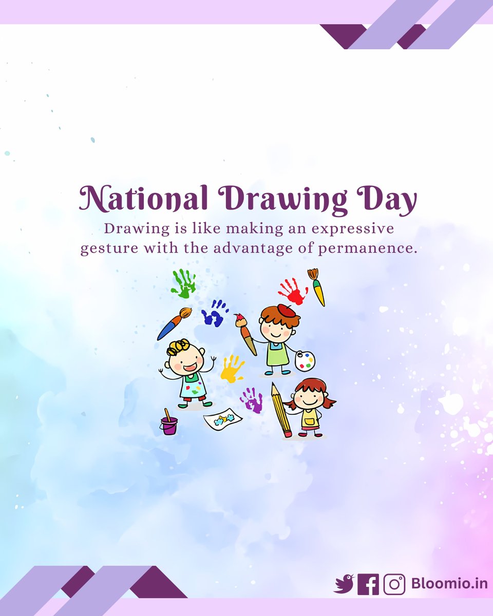 It's National Drawing Day! Grab your pencils, pens, or crayons and let your creativity flow! #NationalDrawingDay