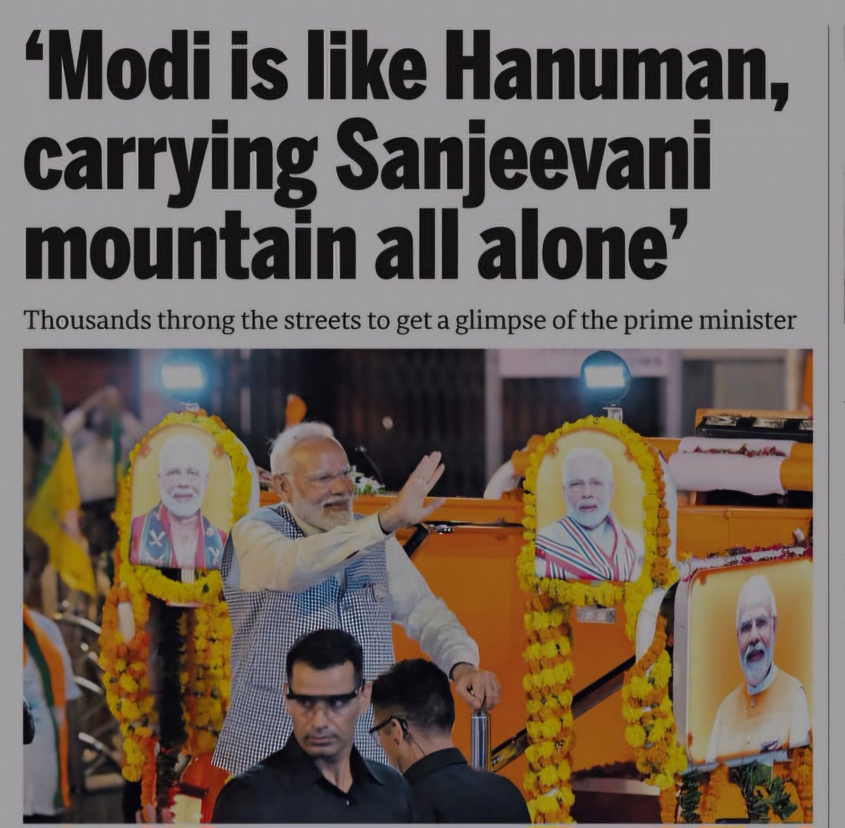 BhavinJethva_'s tweet photo. 🚩मोदीजी को जय जय श्री राम 🚩
मुंबईकर call @narendramodi ji "Hanuman" carrying Sanjeevni Mountain ⛰️ all alone for the country!
बोलों बजरंग बली की जय! 🙌🙌
#ModiMagicAgain #ModiMagicInMumbai
#JaiShreeRam
@mieknathshinde 🚩🚩 https://t.co/lAPwC9wzBN