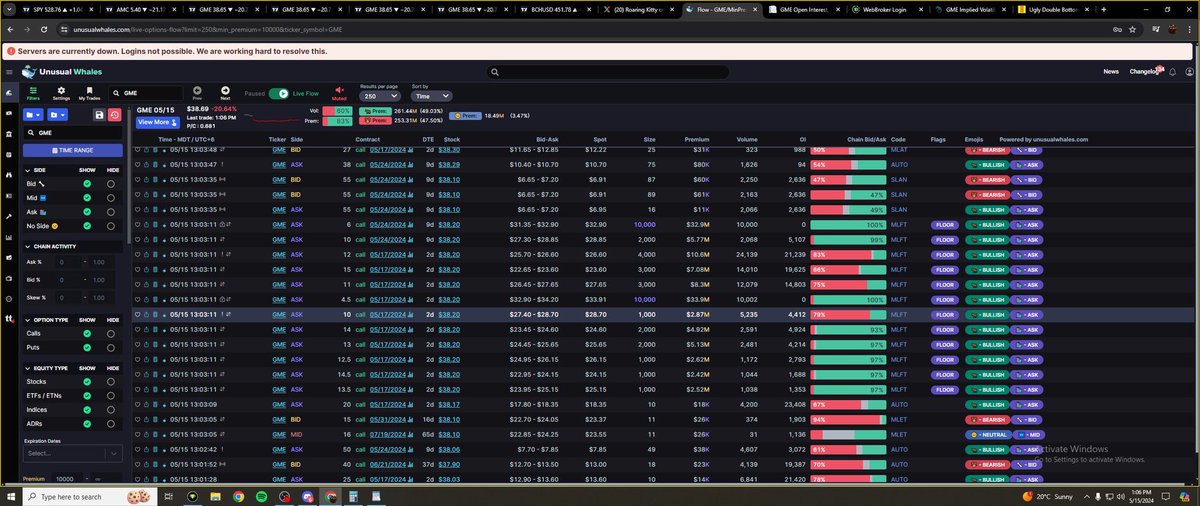 dr_jlc's tweet image. A &quot;floor trade&quot; refers to a large trade executed directly on the trading floor of a stock exchange. These trades often involve significant volumes and are usually carried out by institutional investors or large traders. 👀@TheRoaringKitty