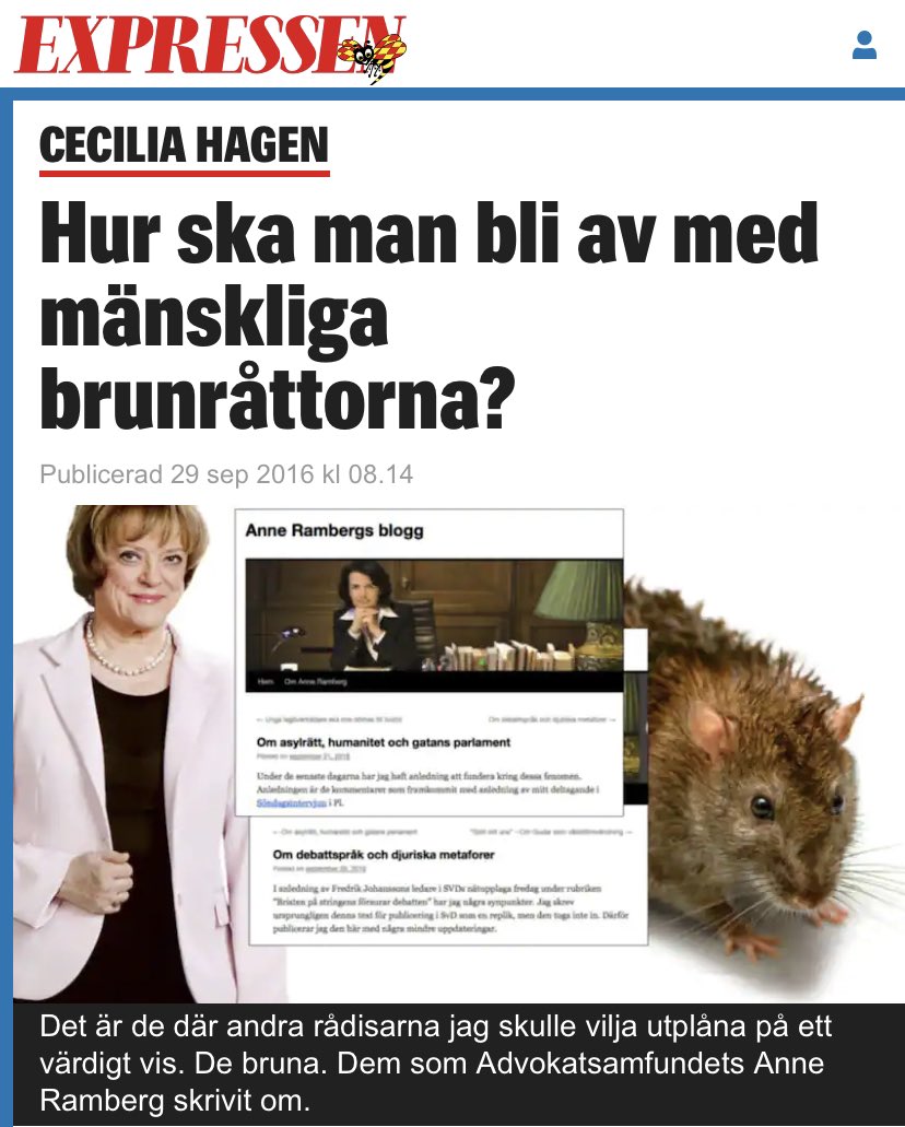 Detta är inte ett troll 👇
Utan en seriös krönikör i en av Sveriges största tidningar.
Krig är fred.
Frihet är slaveri.
Okunskap är styrka.
Mvh
Magdalena Andersson
