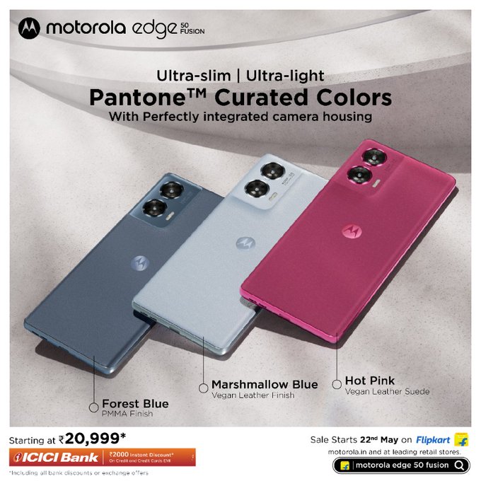 Moto Edge 50 Fusion launched in India with 32mp selfie camera and much more