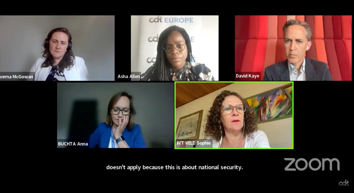 During a @cdteu talk, @SophieintVeld said that in🇪🇺@RobertaMetsola & @EP_Defence were targeted with #spyware and “nothing happened, no reaction.” Why? “Because there have been 📞phone calls from national governments, saying this has to stay quiet.” 🤫 youtube.com/live/JzlsRhMJL…