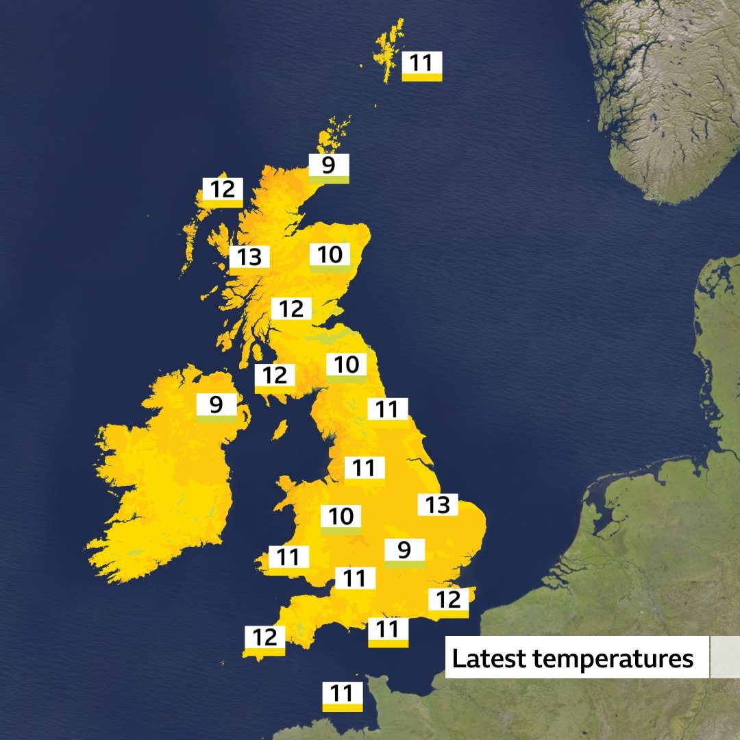 Just heading out? This gives you an idea of the temperatures at the moment @BBCBreakfast xxx