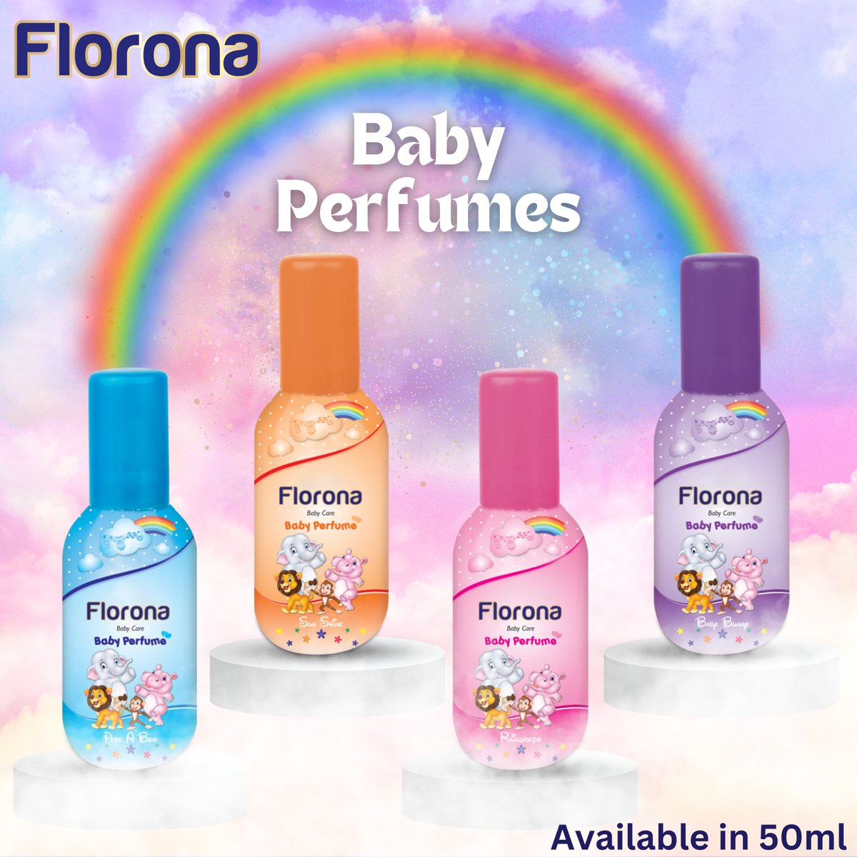 FLORONA Baby Perfume: A delicate scent for your little one's sweet moments. Pure, gentle, and simply irresistible.
Available in 50ml

#onestlimited #onest #onestbrands #branding #florona #kiddos #baby #babyperfume #perfume #fragrance #babyperfumes #fmcg #exporter