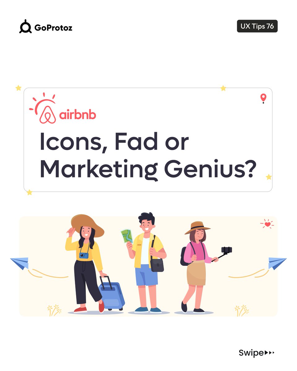 goprotoz's tweet image. Airbnb In-depth Design, Genius Marketing😊

Hope you like this❤️

Comment your favorite Icons which you like the most✌

#uxinspiration #uiuxtip #interfacedesign #uitrends #industry #userexperience #designerthinking #designers #airbnb #icons #creativity #ui #ux #uidesign #uiux