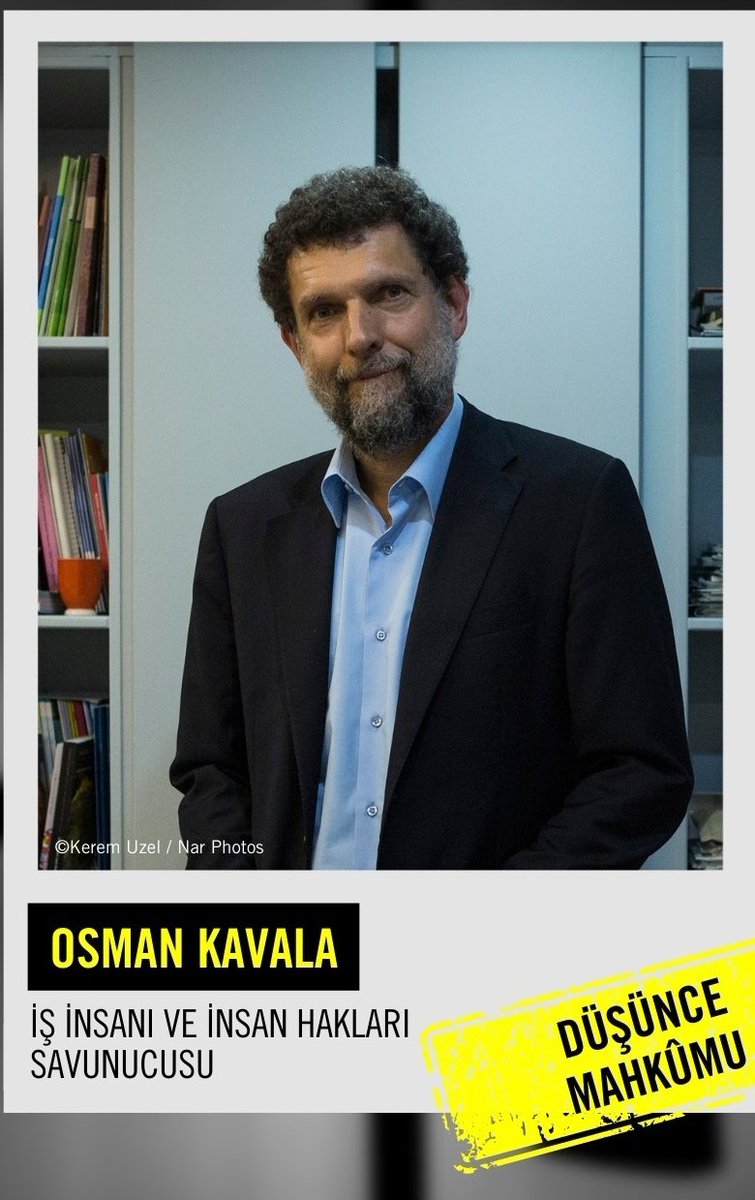 #OsmanKavala
AFFEDİLECEK BİR İNSAN DEĞİL.
Çünkü o hiç bir suç işlemedi. Siyasi nedenlerle günah keçisi olarak gösterilecek birisine gerek vardı. Delil göstermeden onun üzerine suç atıp özgürlünden mahrum ettiler.
2389 gündür hapis tutuluyor.
#OsmanKavalayaÖzgürlük